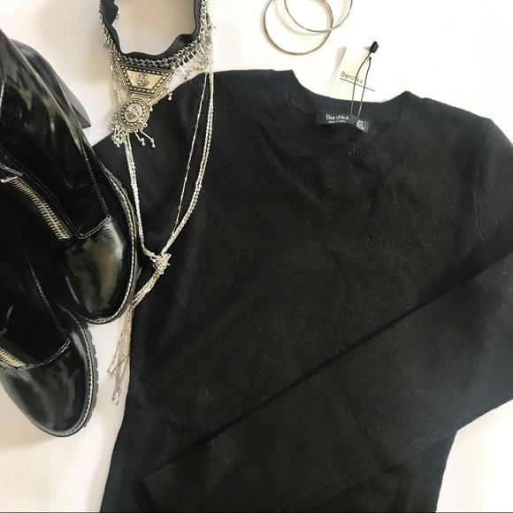 Midi Sweater Dress With Side Splits - Picture 6 of 6